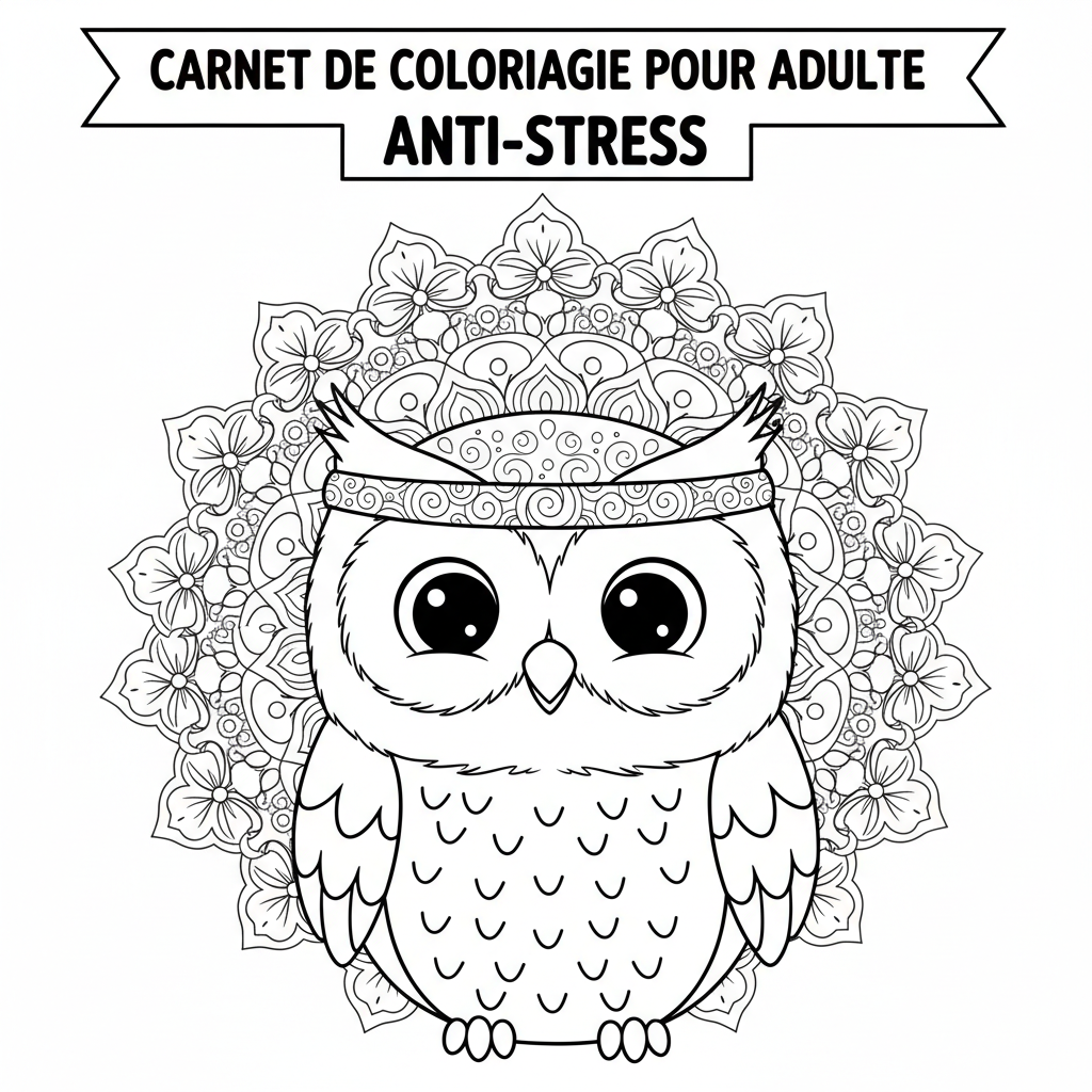 Coloriage carnet de coloriage pour adulte 4