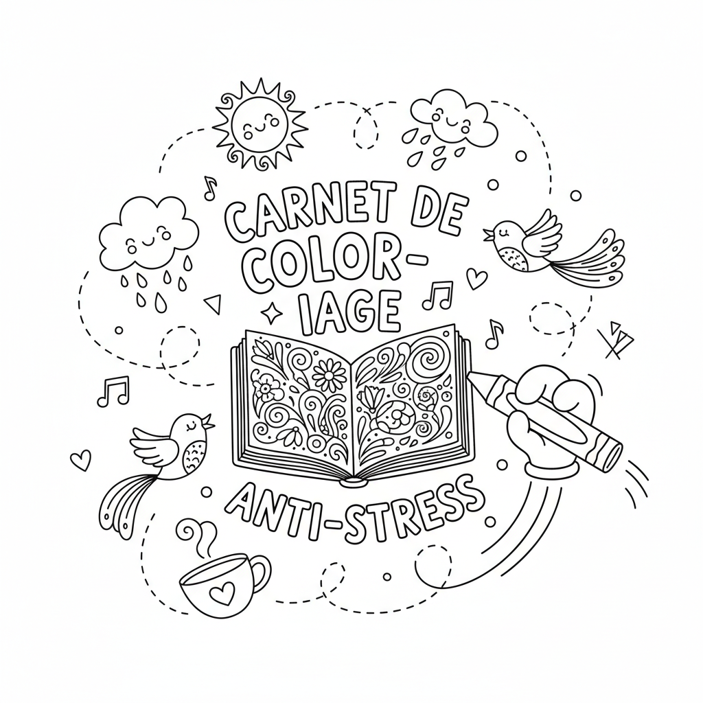 Coloriage carnet de coloriage pour adulte 5