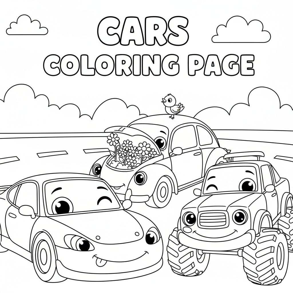 Coloriage cars coloriage à imprimer 4
