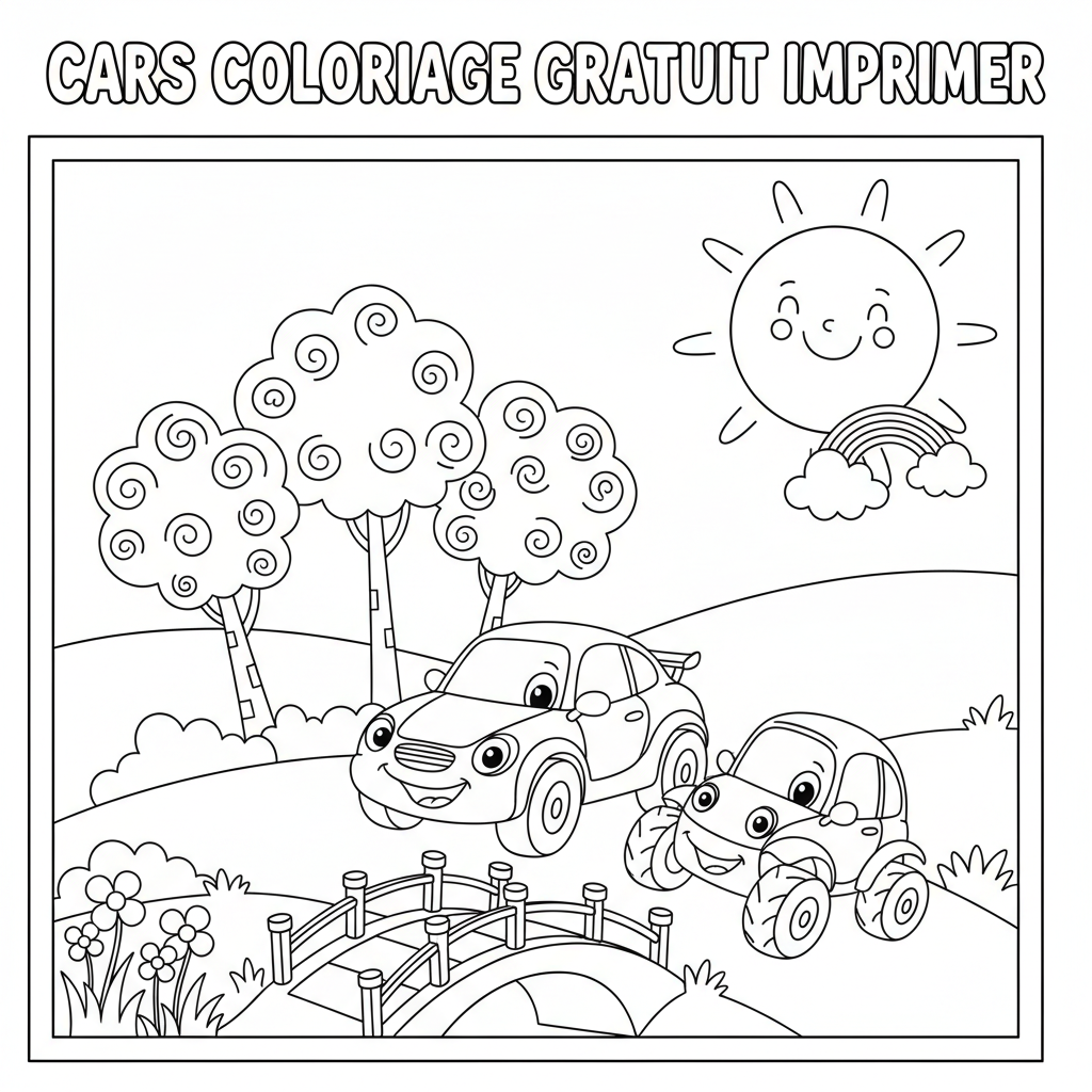 Coloriage cars coloriage gratuit imprimer 3