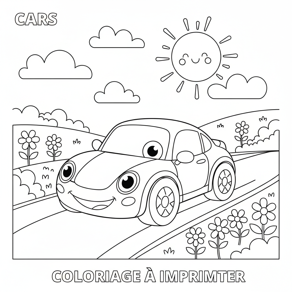 Coloriage cars coloriage imprimer 3