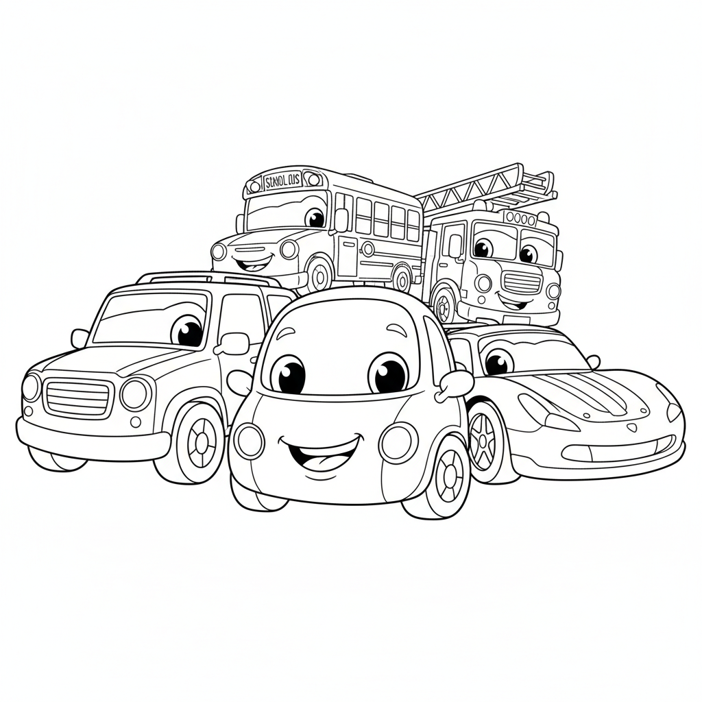 Coloriage cars coloriage imprimer 4