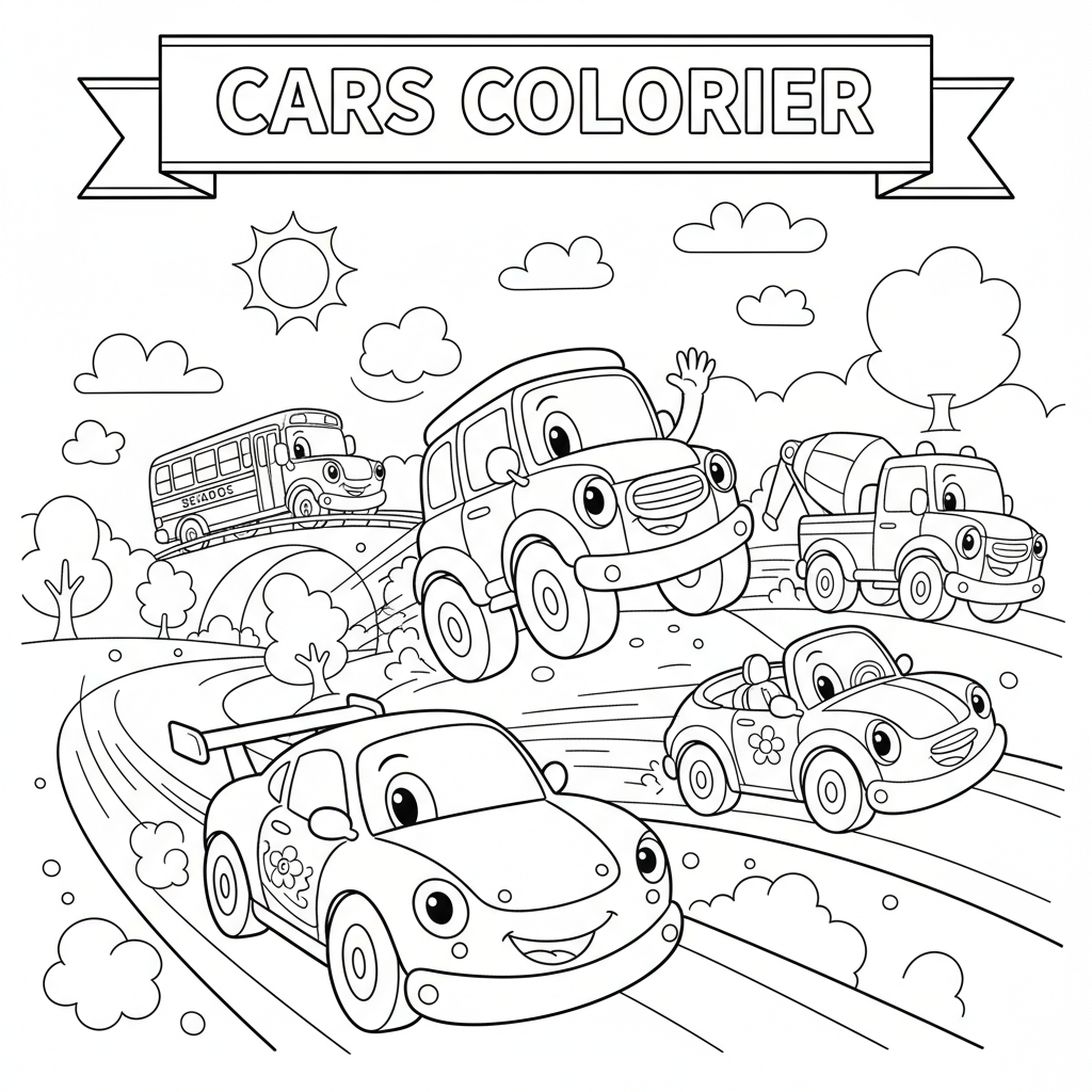 Coloriage cars coloriage imprimer 5