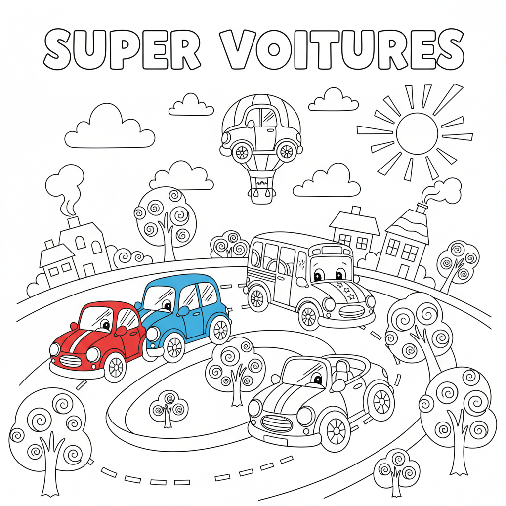 Coloriage cars en coloriage 2