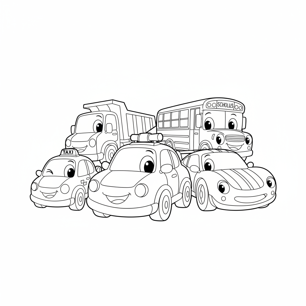 Coloriage cars en coloriage 4