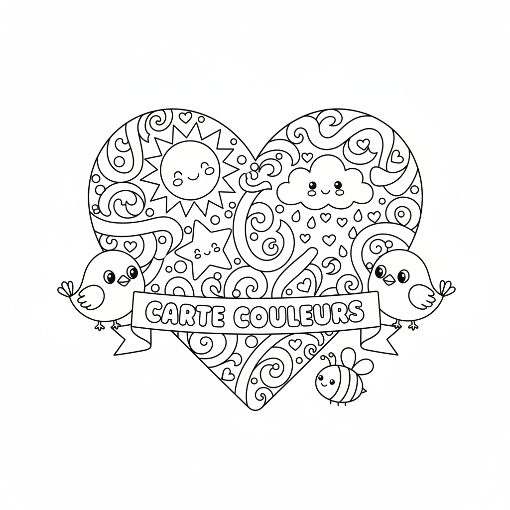 Coloriage carte coloriage 4