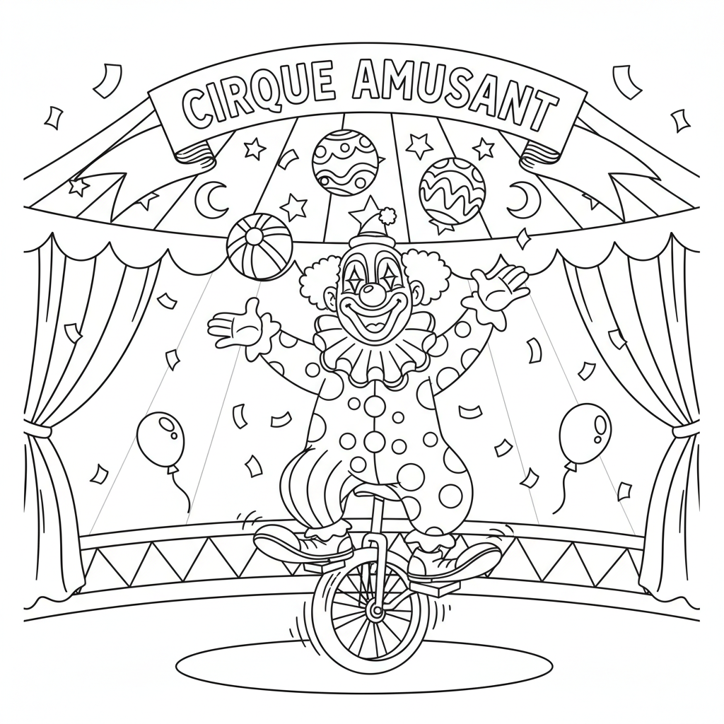 Coloriage chapiteau coloriage 5