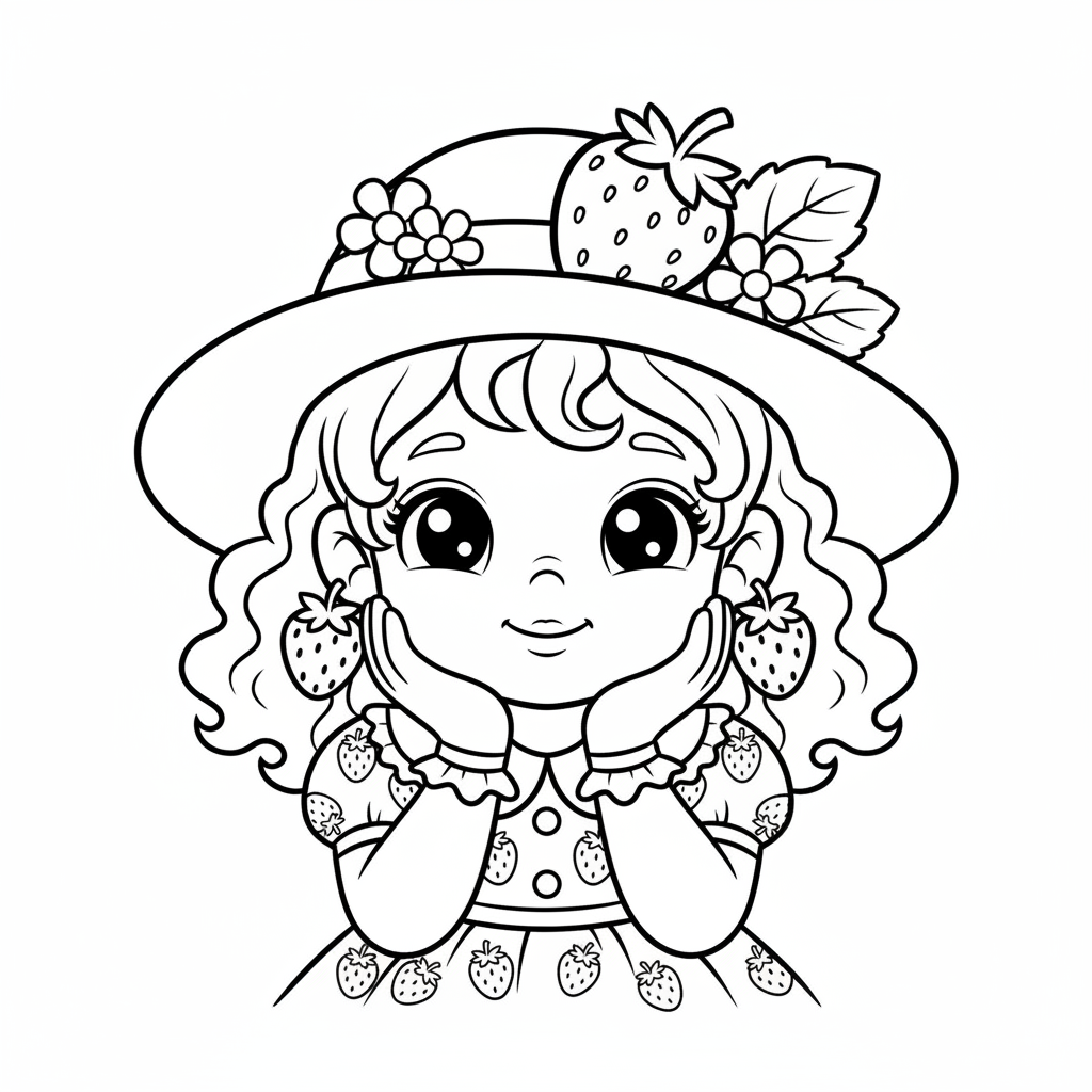 Coloriage charlotte aux fraises coloriage 4