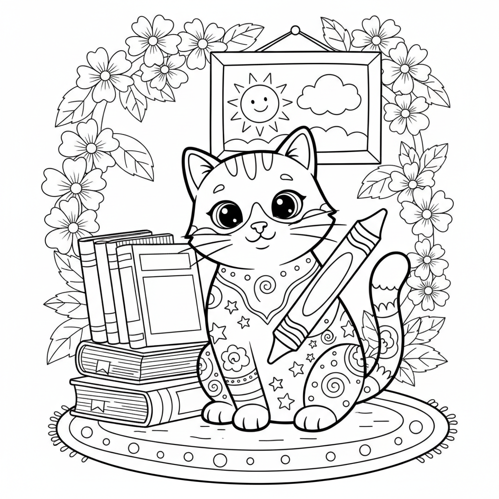 Coloriage chat a coloriage 2