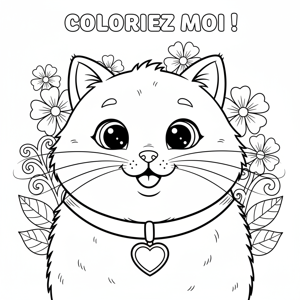 Coloriage chat coloriage 4