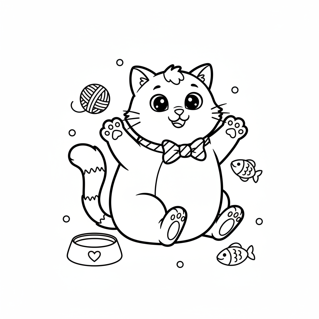 Coloriage Chat Coloriage À Imprimer Gratuit pour Enfants