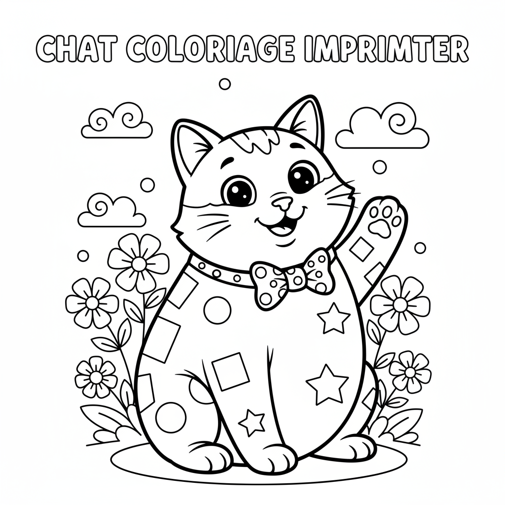 Coloriage Chat Coloriage Imprimer Gratuit pour Enfants