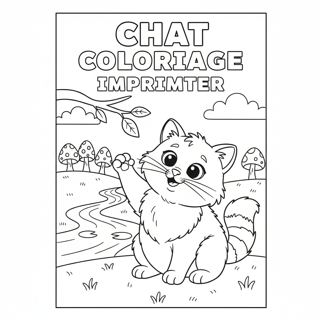 Coloriage chat coloriage imprimer 3