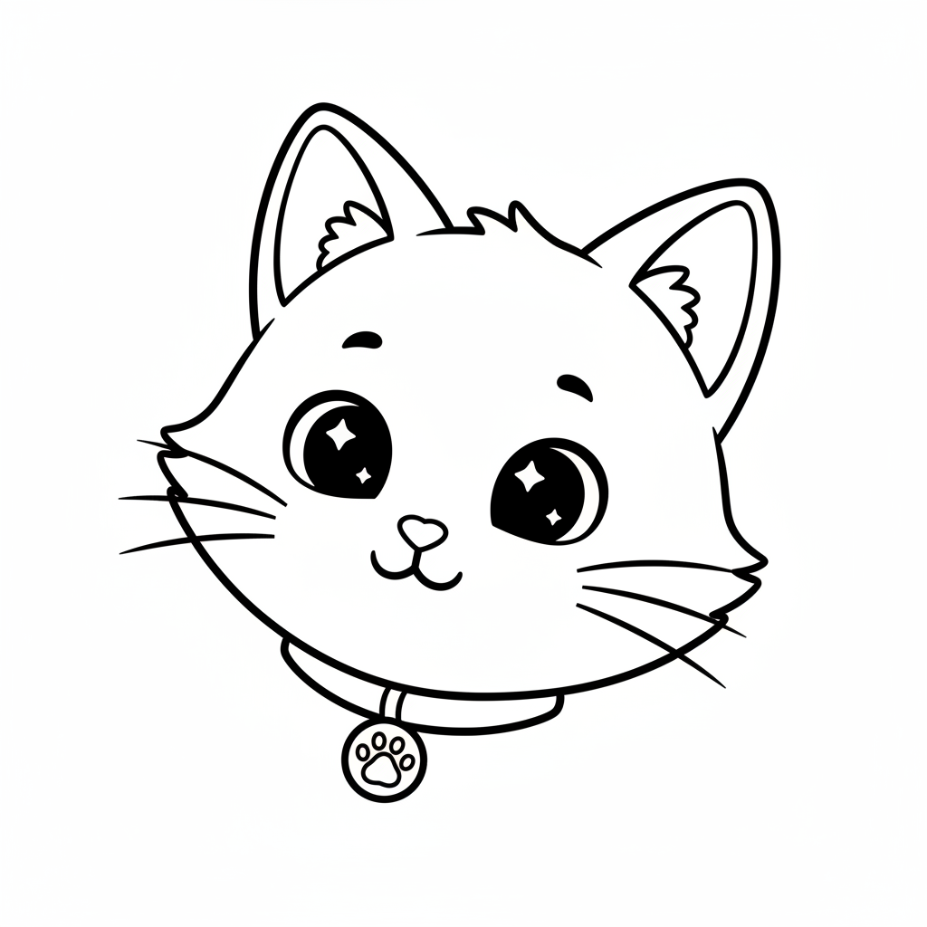 Coloriage chat mignon coloriage 4