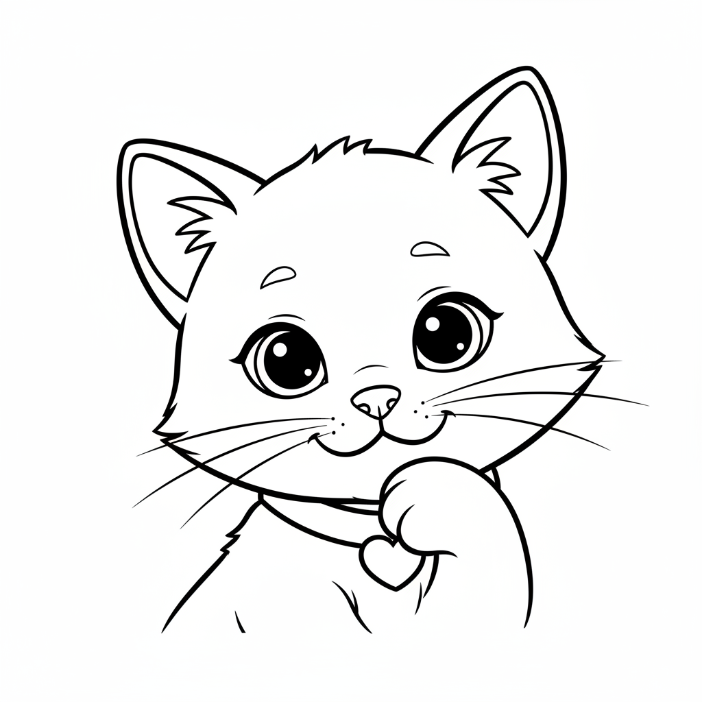 Coloriage chaton a imprimer coloriage 4