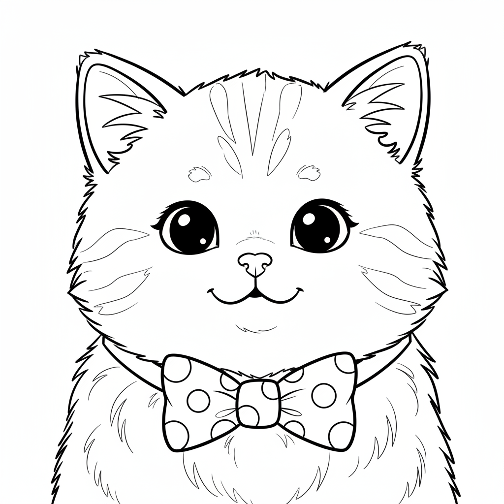 Coloriage chaton coloriage 4