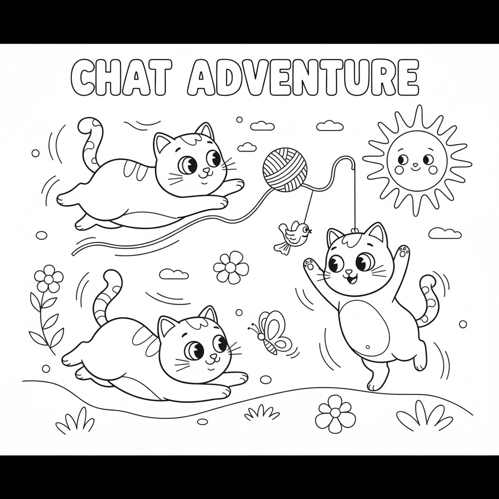 Coloriage chats coloriage 5