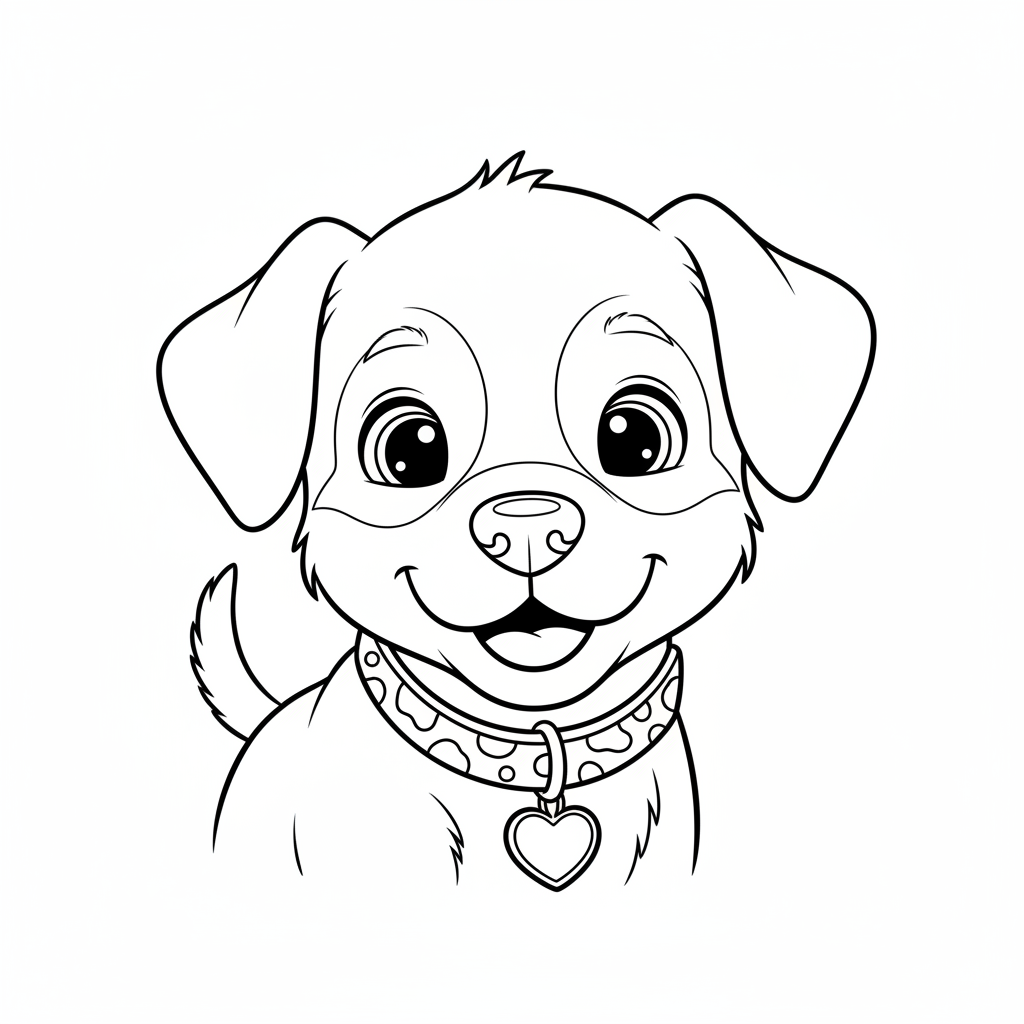 Coloriage chien coloriage 4