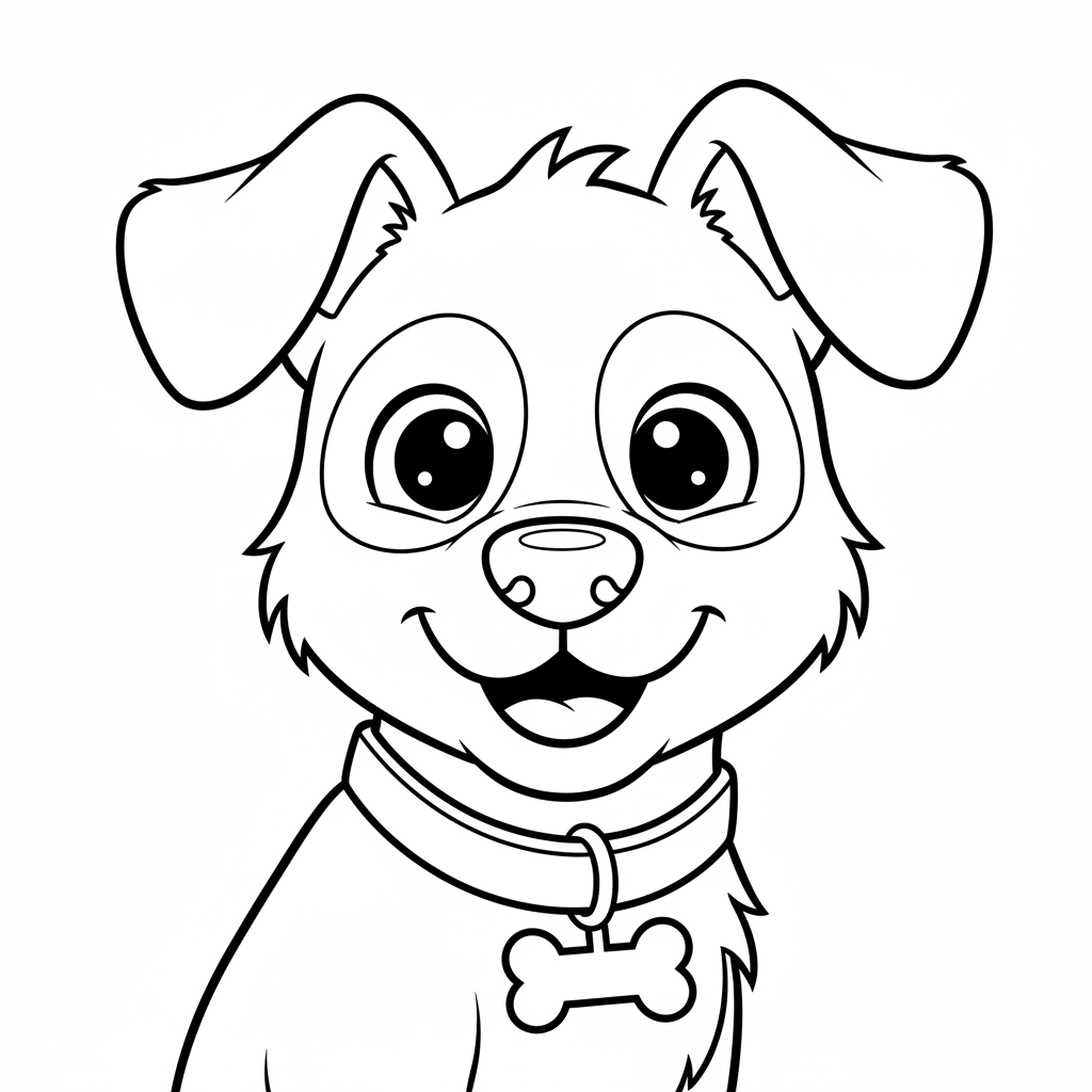 Coloriage chien coloriage à imprimer 4