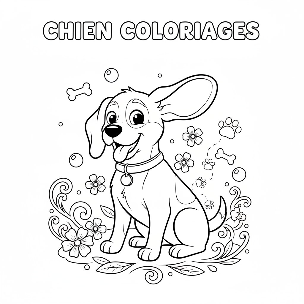 Coloriage chien coloriages 2