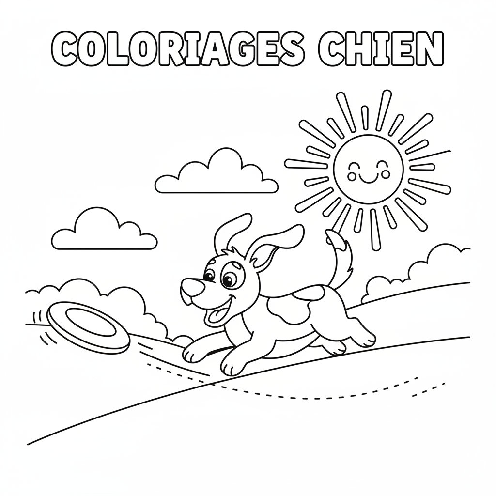 Coloriage chien coloriages 5