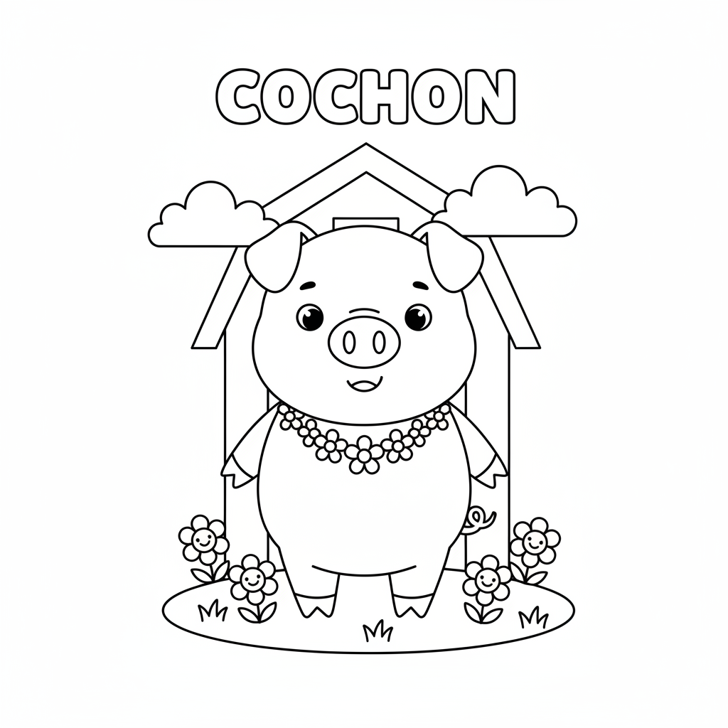 Coloriage Cochon Coloriage Gratuit à Imprimer