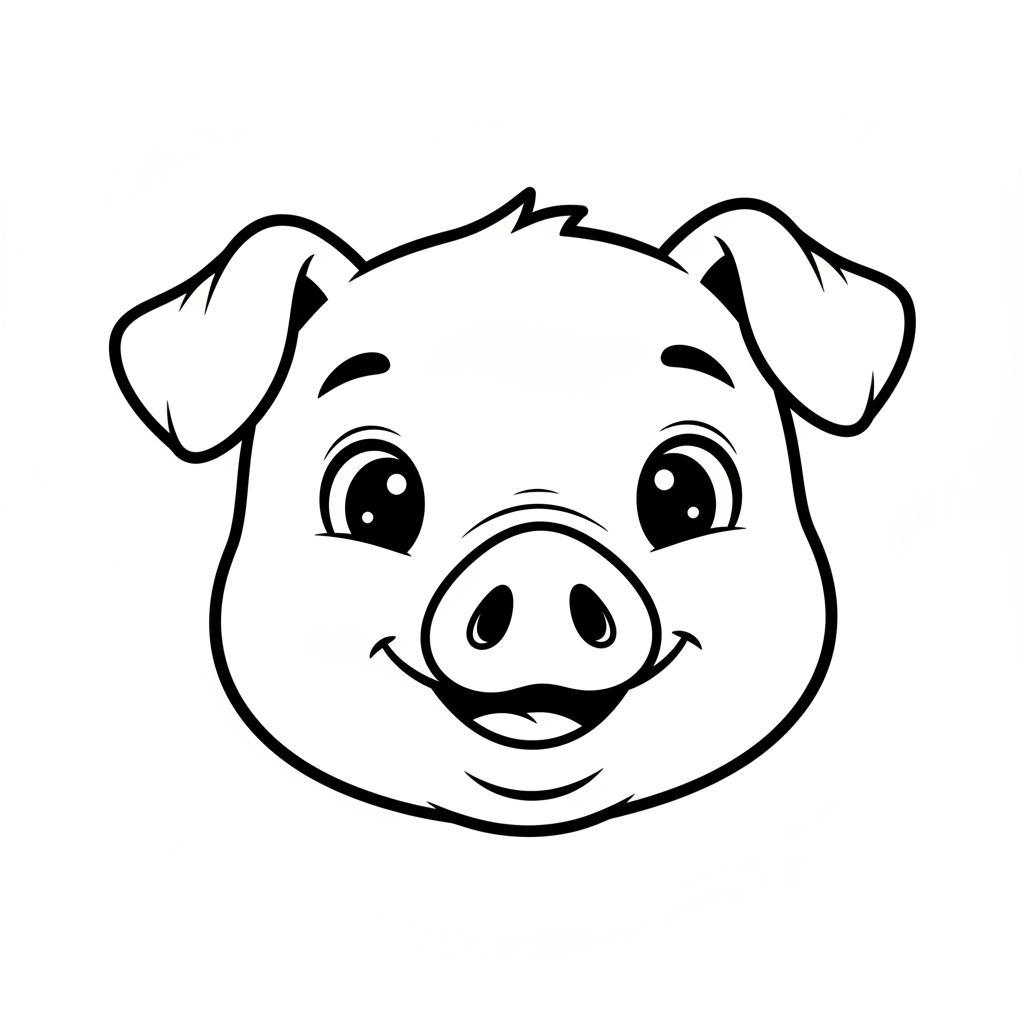 Coloriage cochon coloriage 4