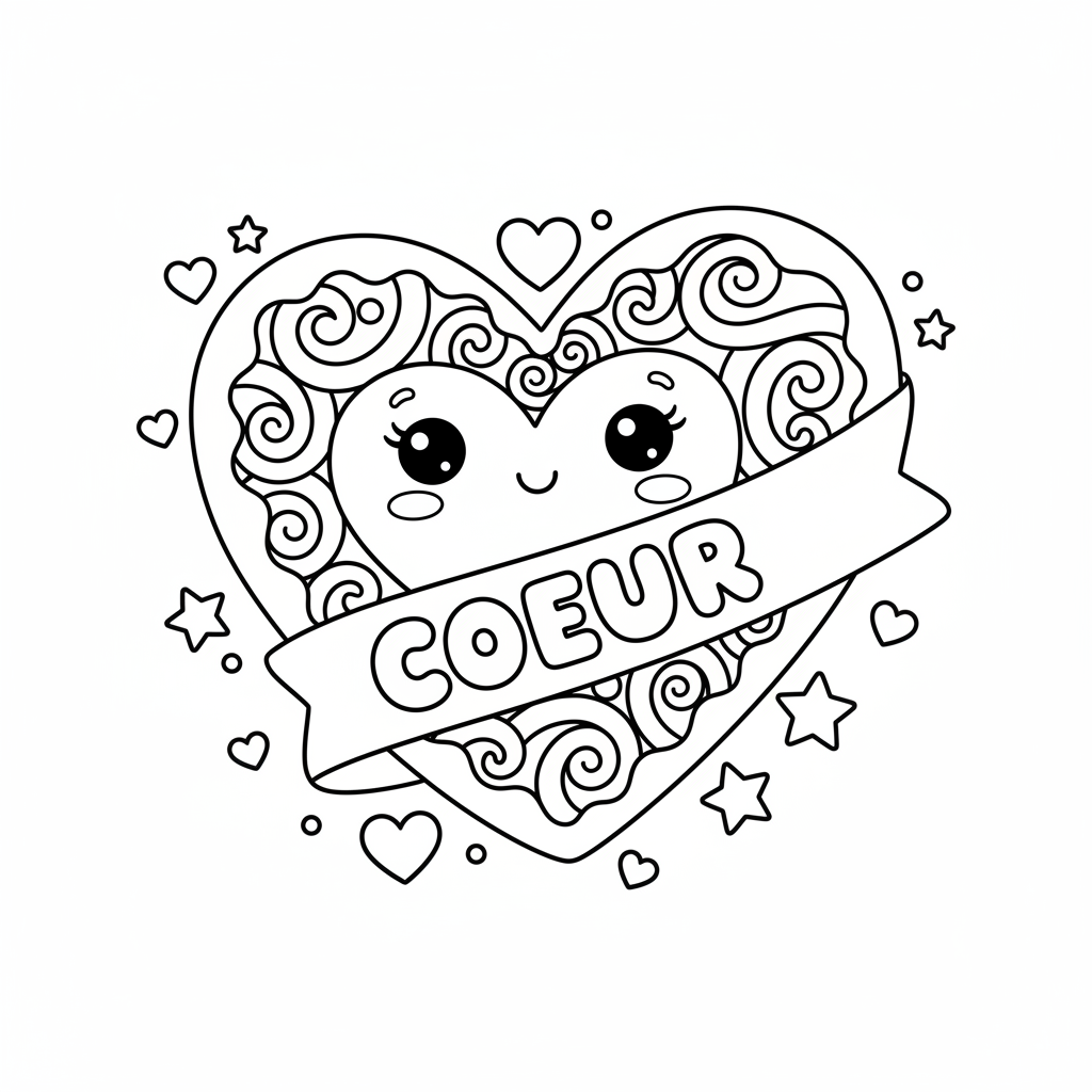 Coloriage Coeur Coloriage A Imprimer Dessins Gratuits