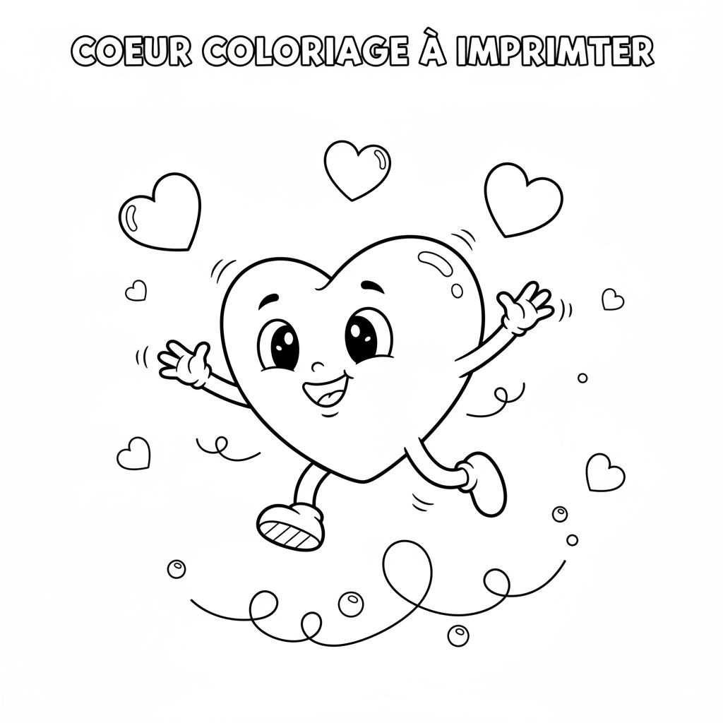 Coloriage coeur coloriage à imprimer 5