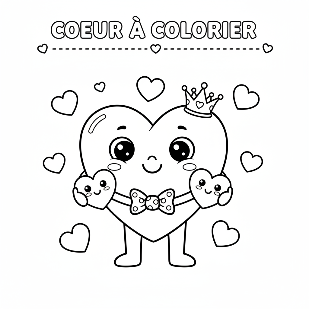 Coloriage coeur coloriage imprimer