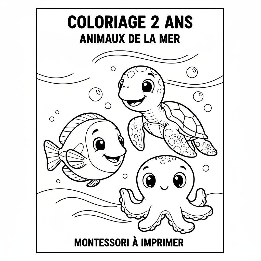 Coloriage coloriage 2 ans à imprimer montessori 4