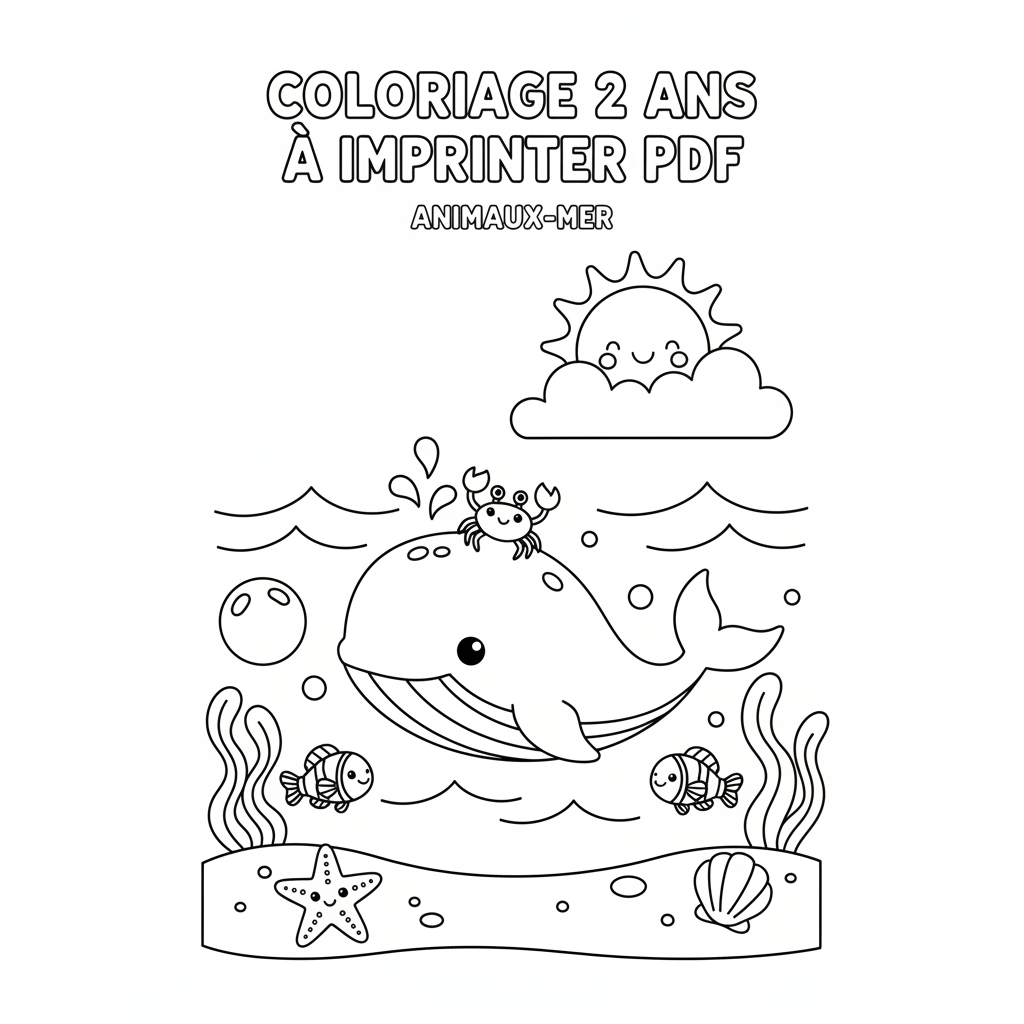 Coloriage coloriage 2 ans à imprimer pdf 3