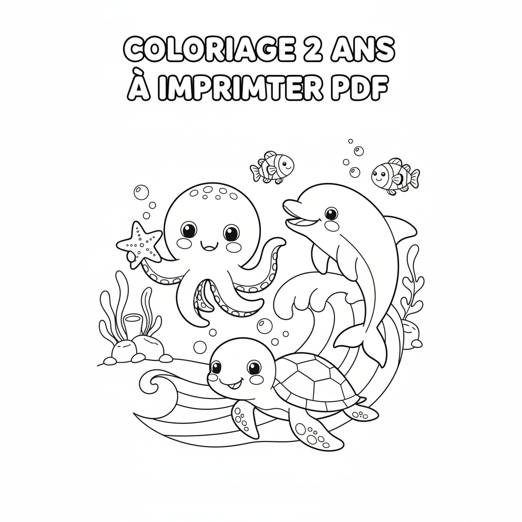 Coloriage coloriage 2 ans à imprimer pdf 5