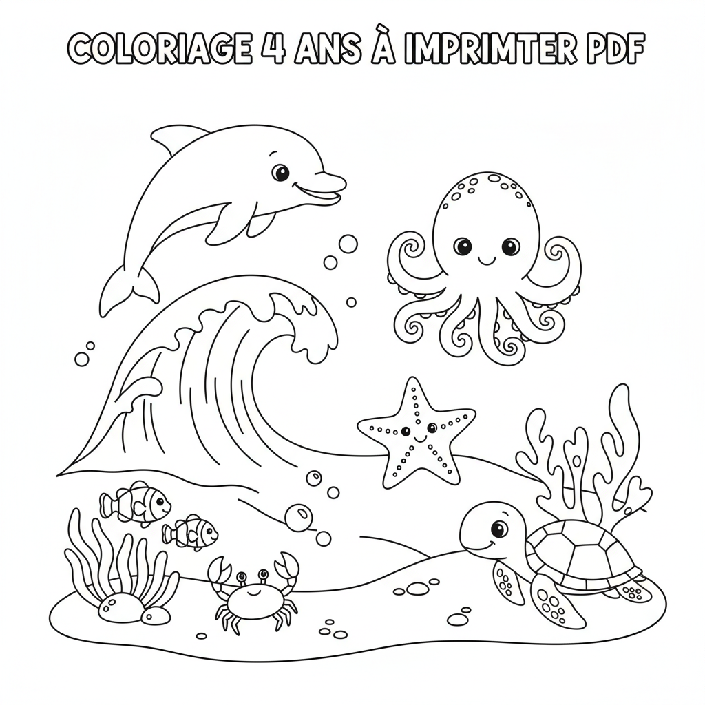 Coloriage coloriage 4 ans à imprimer pdf 2