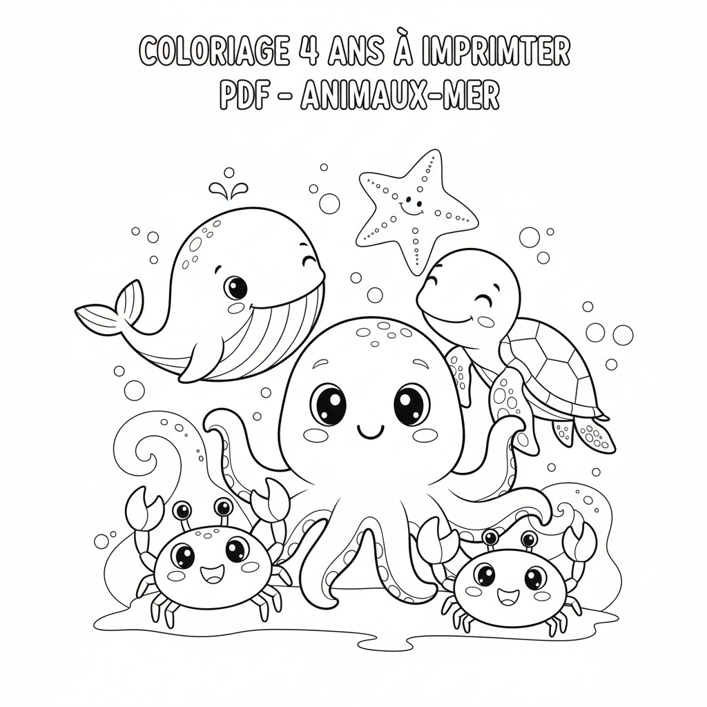 Coloriage coloriage 4 ans à imprimer pdf 4