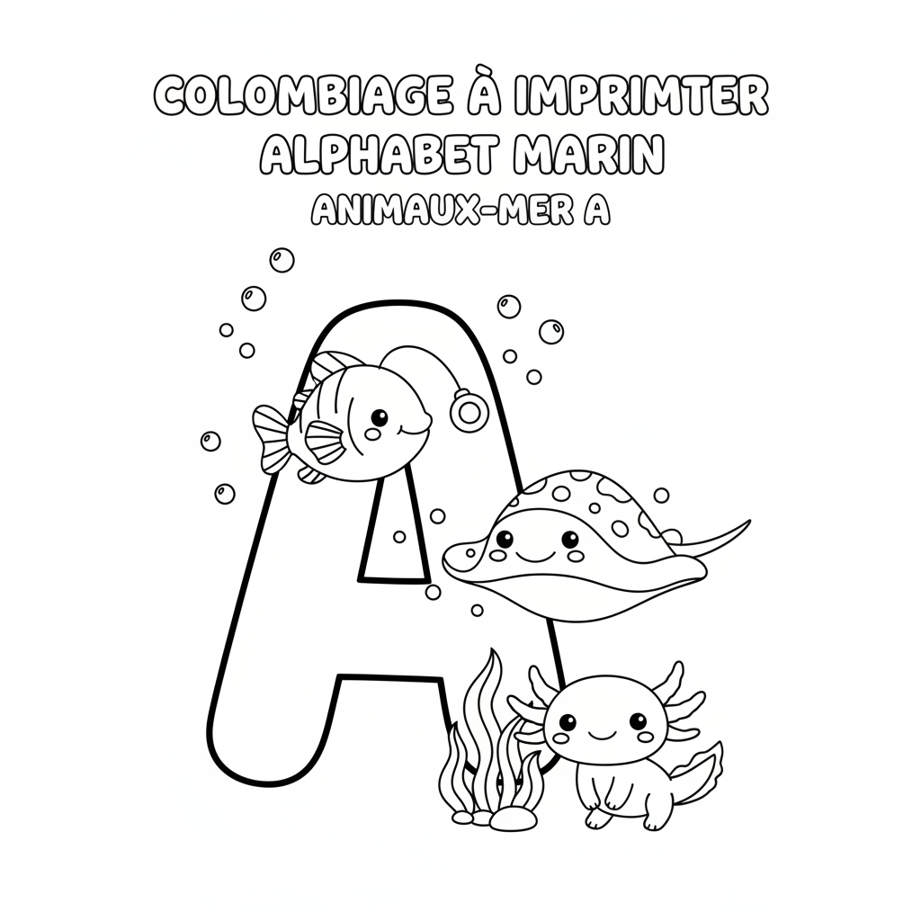 Coloriage coloriage à imprimer alphabet