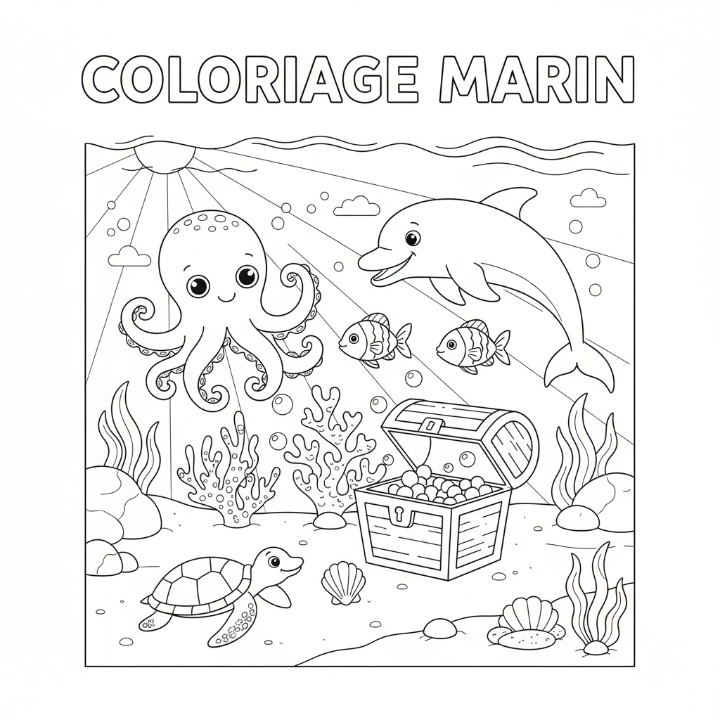 Coloriage coloriage à imprimer animaux et nature 3
