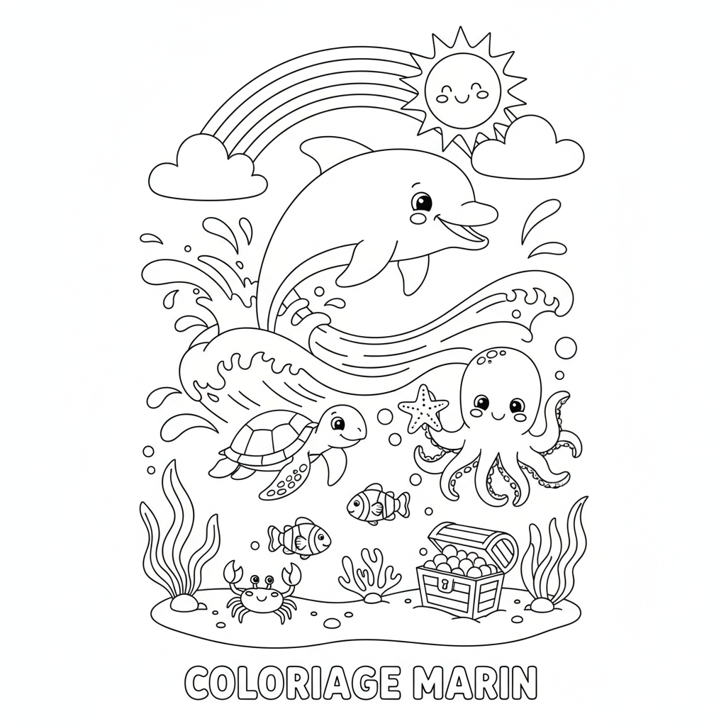 Coloriage coloriage à imprimer animaux et nature 5