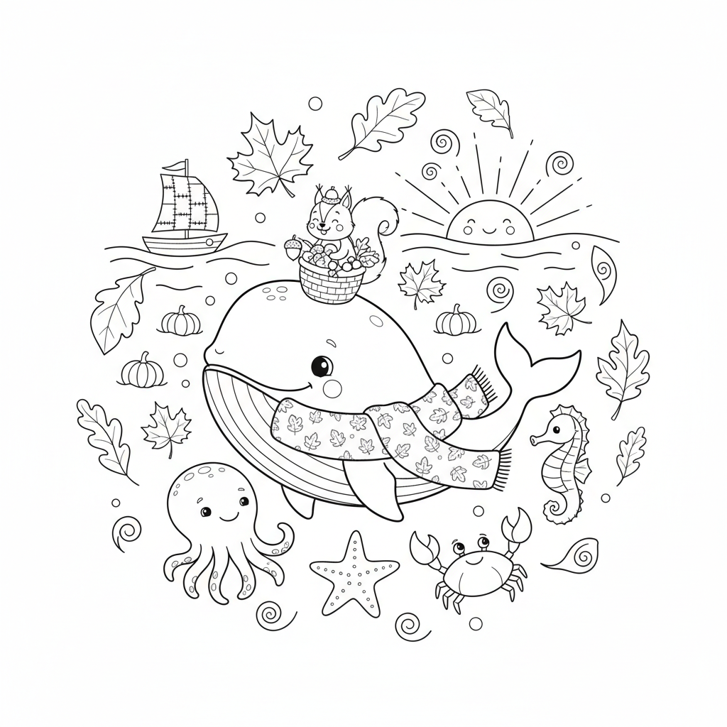 Coloriage coloriage à imprimer automne 2