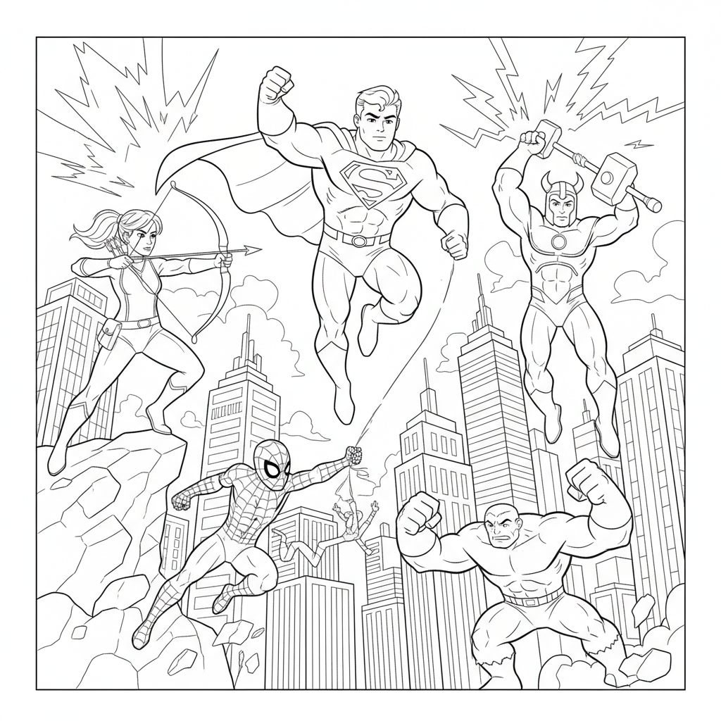 Coloriage coloriage à imprimer avengers 2