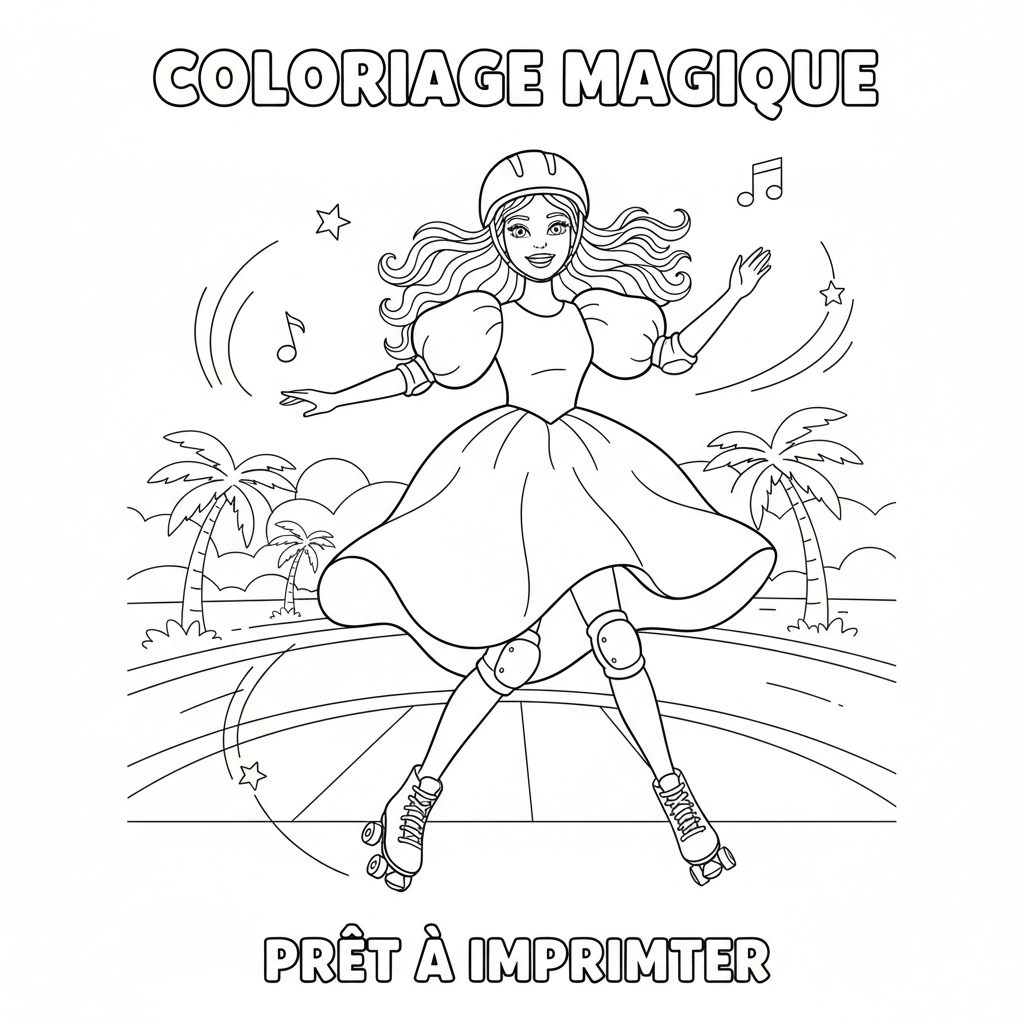 Coloriage coloriage a imprimer barbie 5