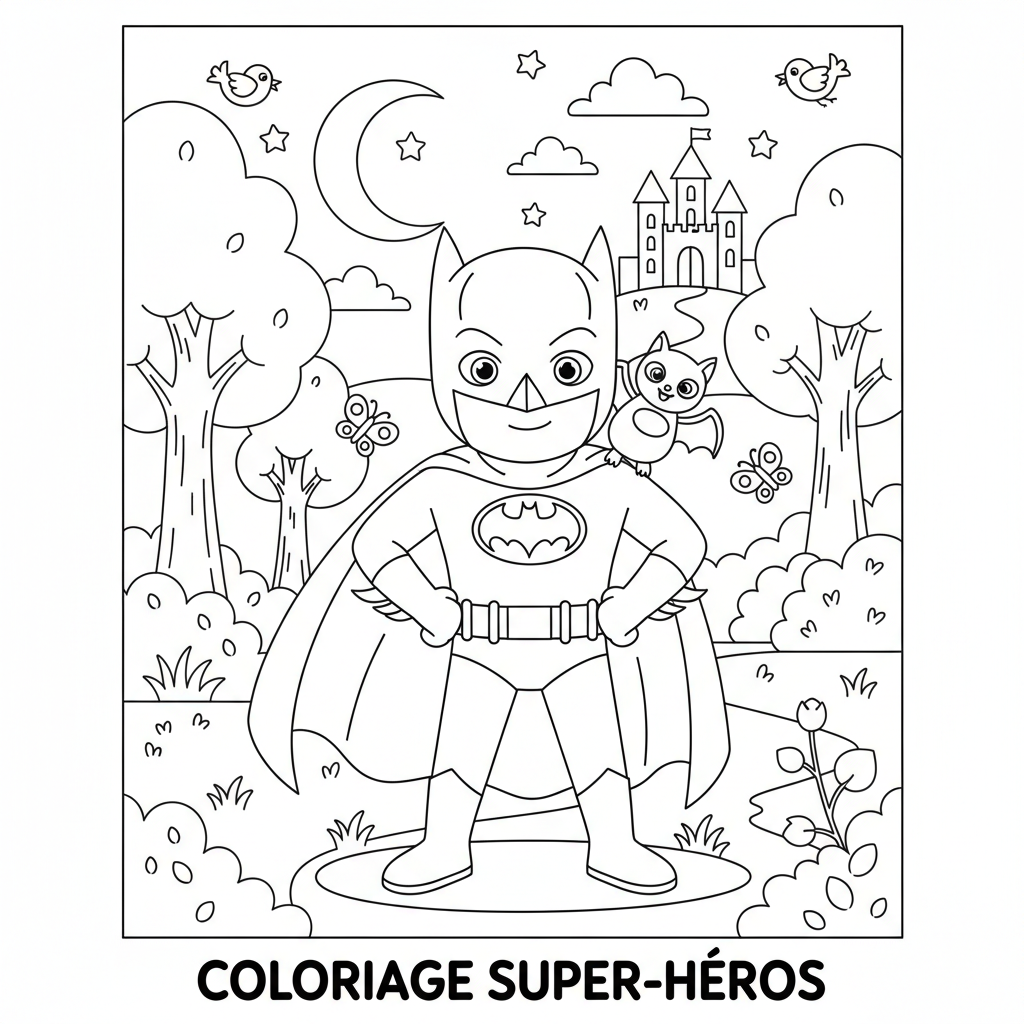 Coloriage coloriage à imprimer batman 3