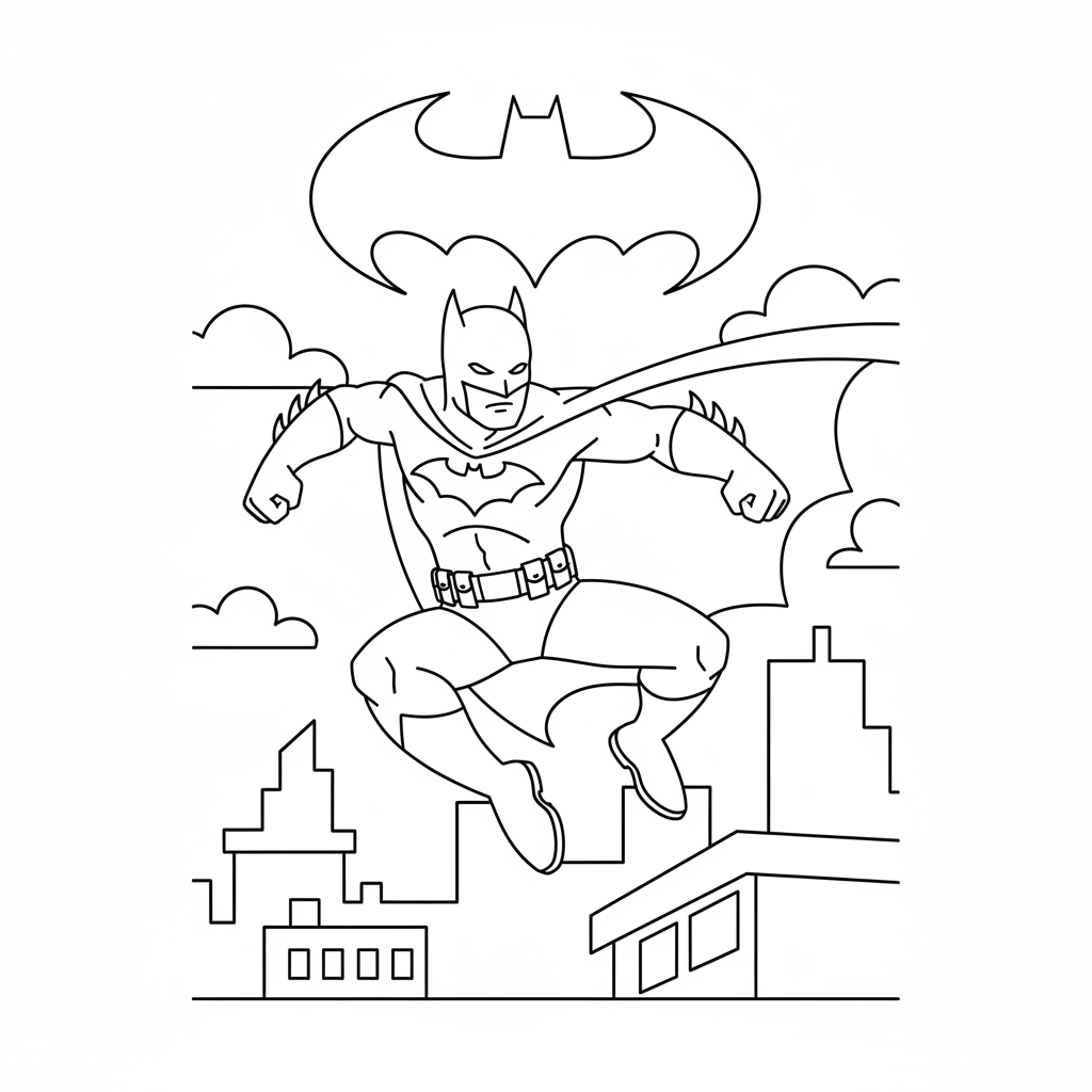 Coloriage coloriage à imprimer batman 5