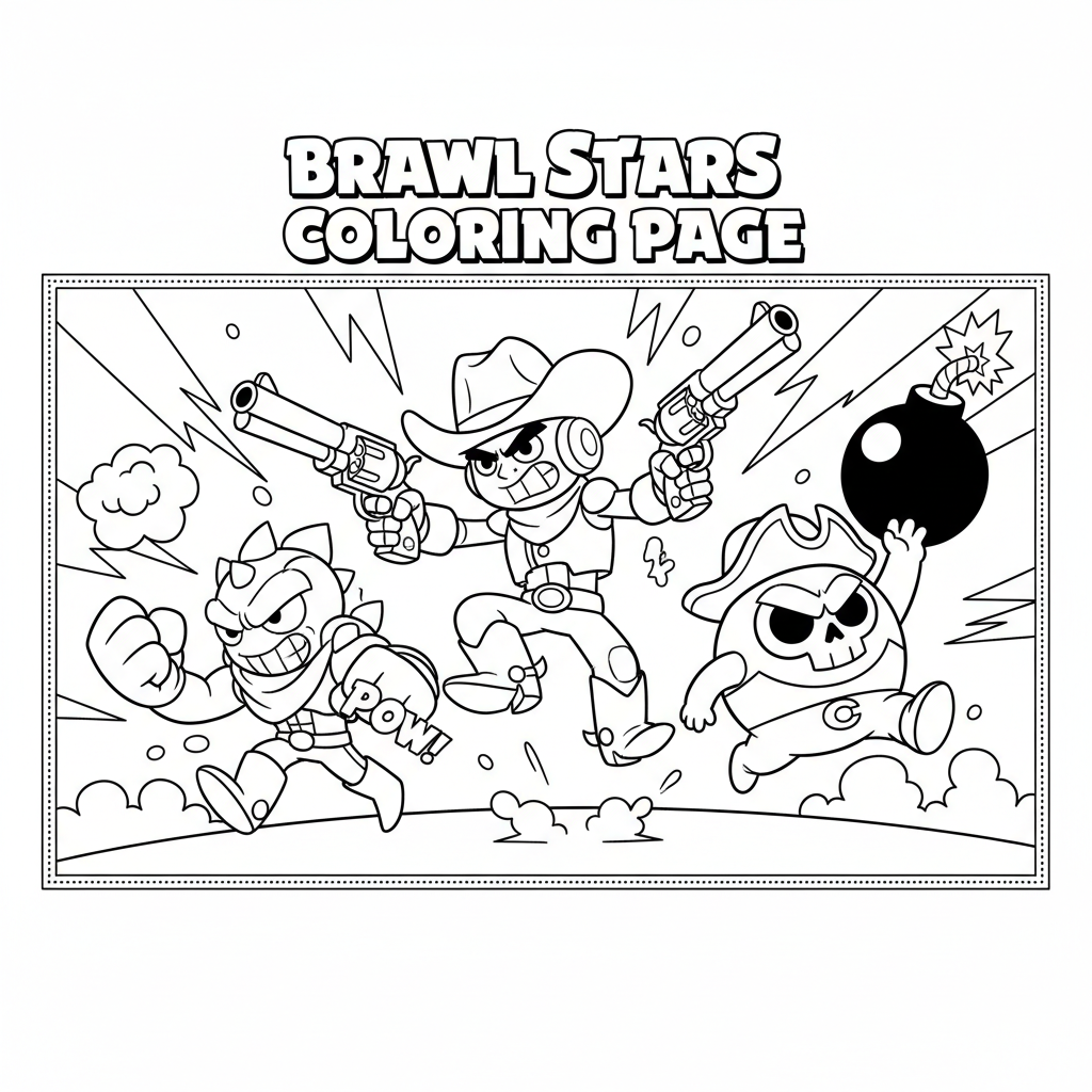 Coloriage coloriage a imprimer brawl star 5