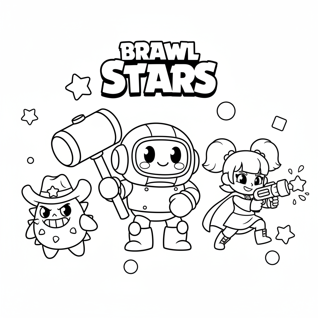 Coloriage À Imprimer Brawl Stars Dessins Gratuits