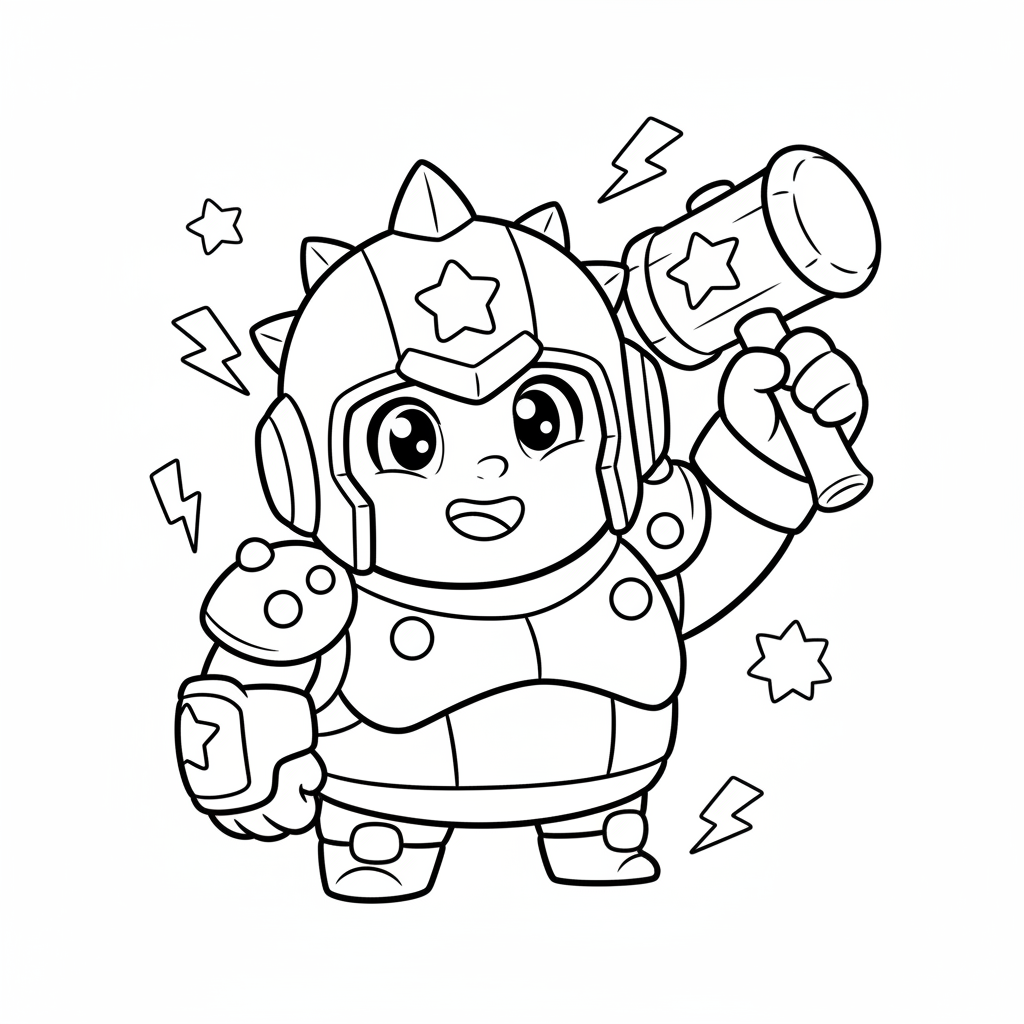 Coloriage coloriage à imprimer brawl stars 4
