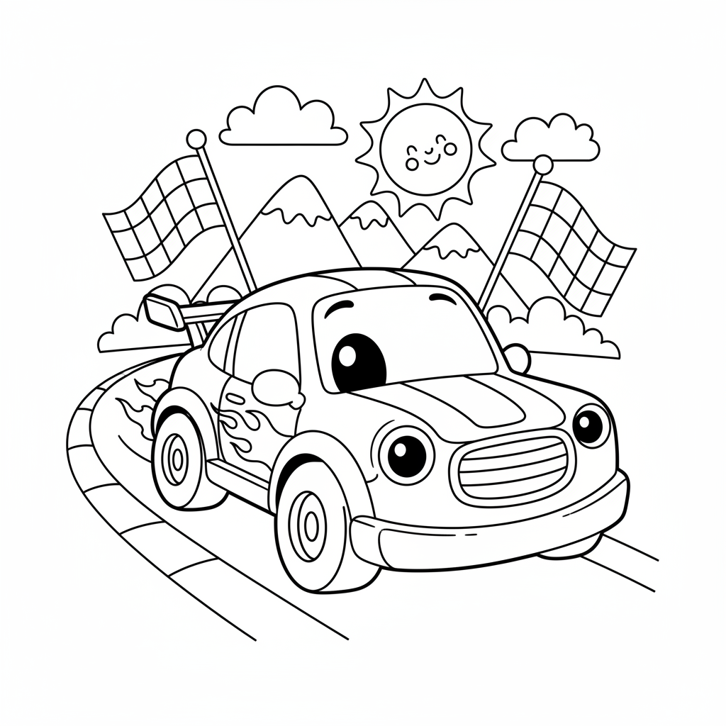 Coloriage coloriage à imprimer cars 2