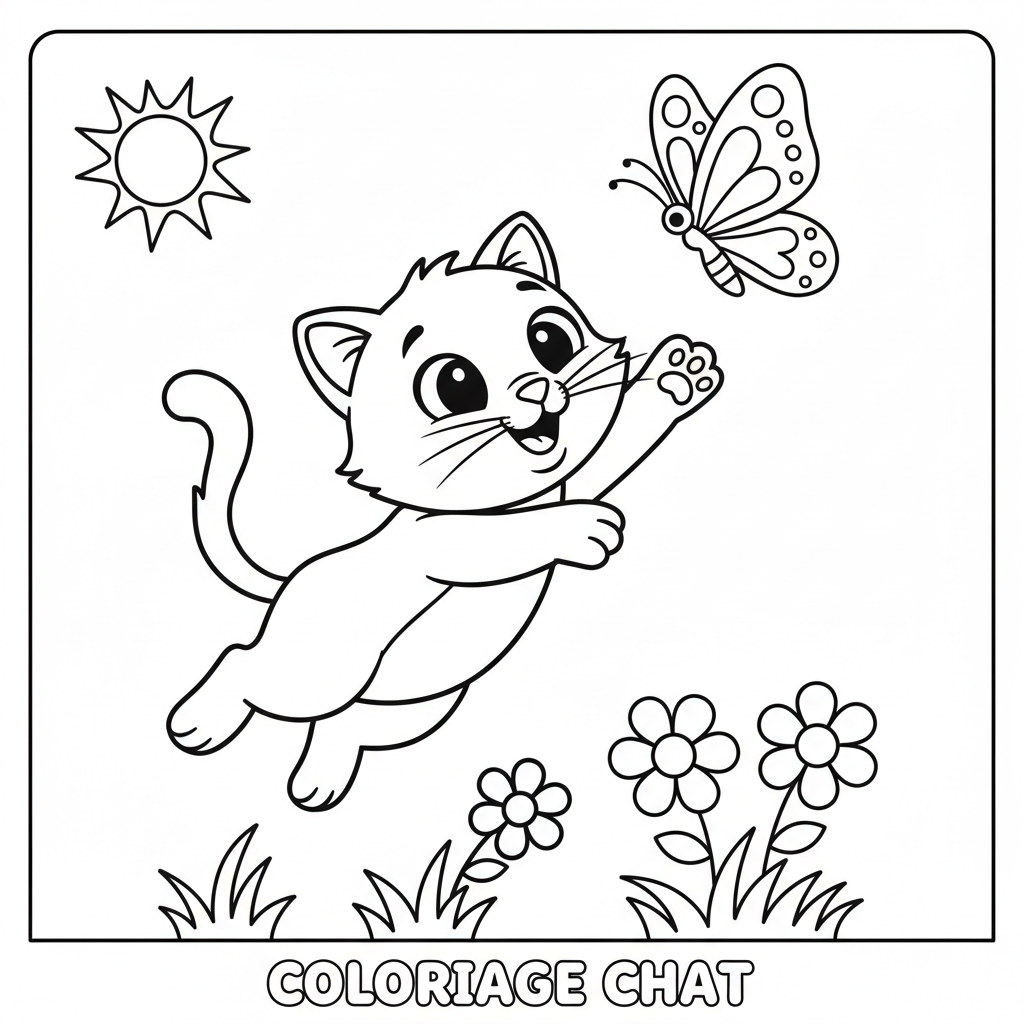 Coloriage coloriage a imprimer chat 5