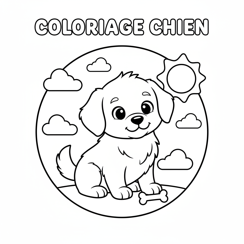 Coloriage coloriage a imprimer chien