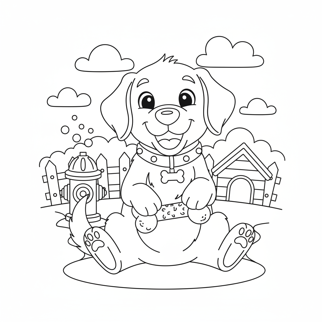 Coloriage coloriage a imprimer chien 2